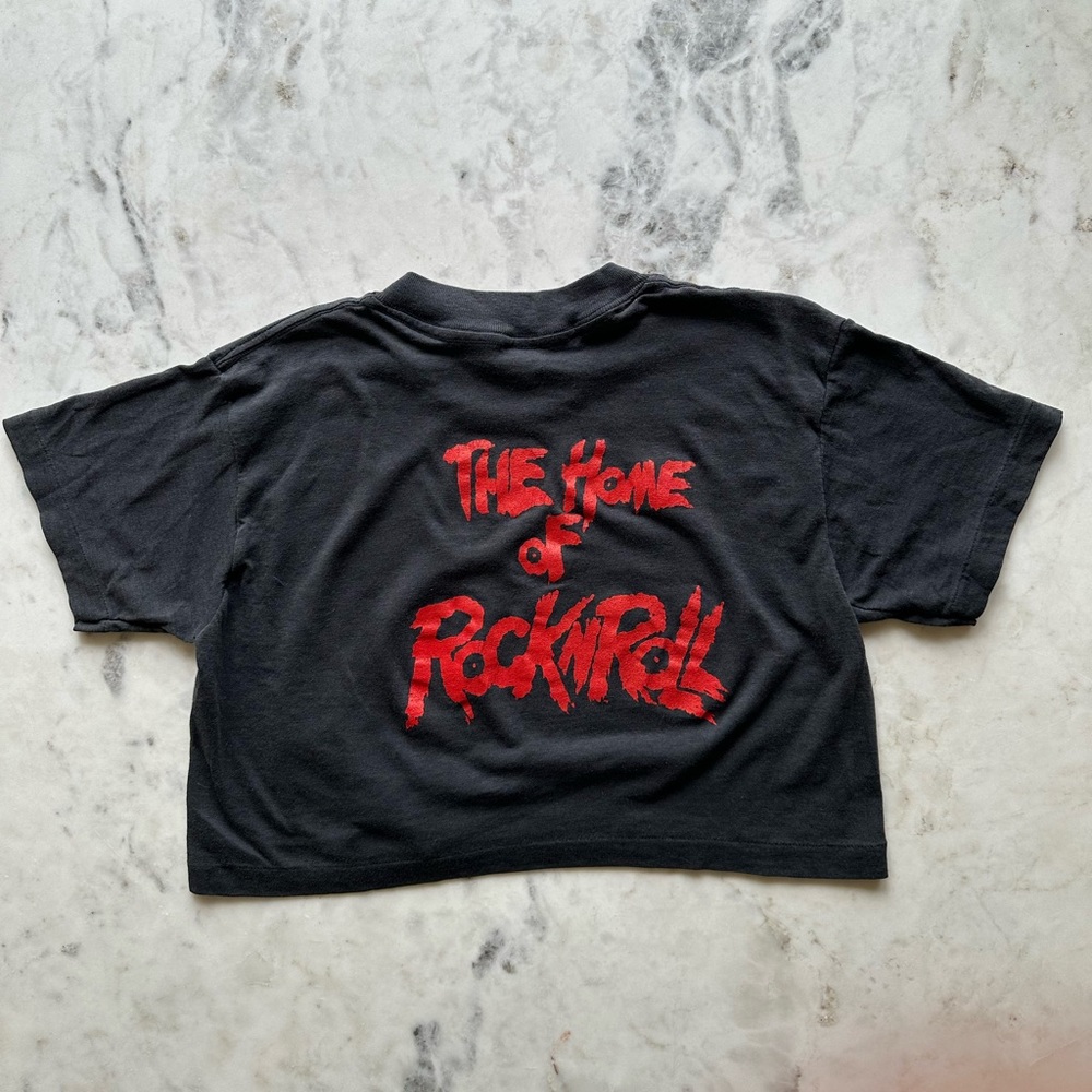 The Home of Rock-n-Roll cropped tee